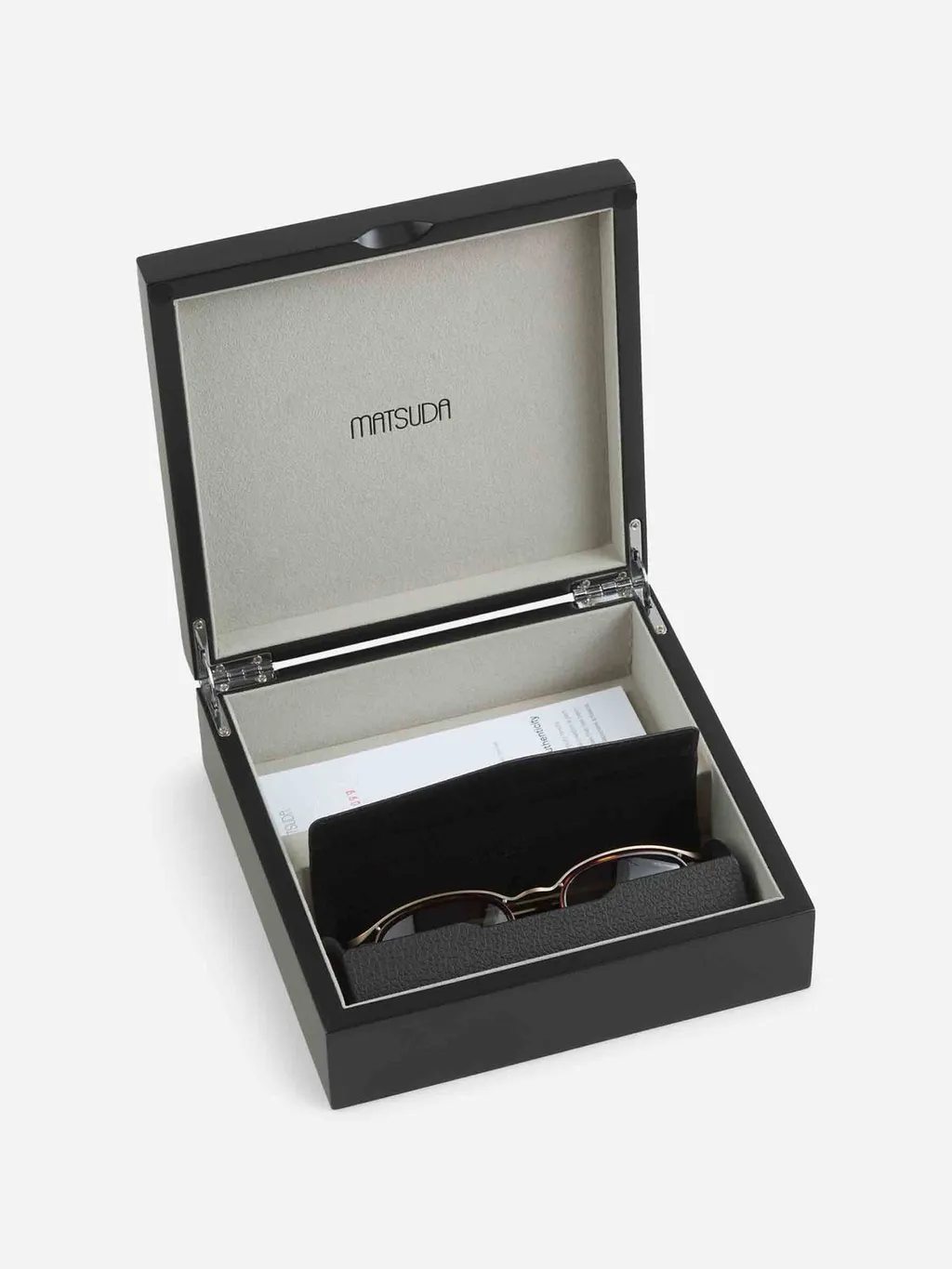 Matsuda Tortoiseshell Oval Sunglasses
