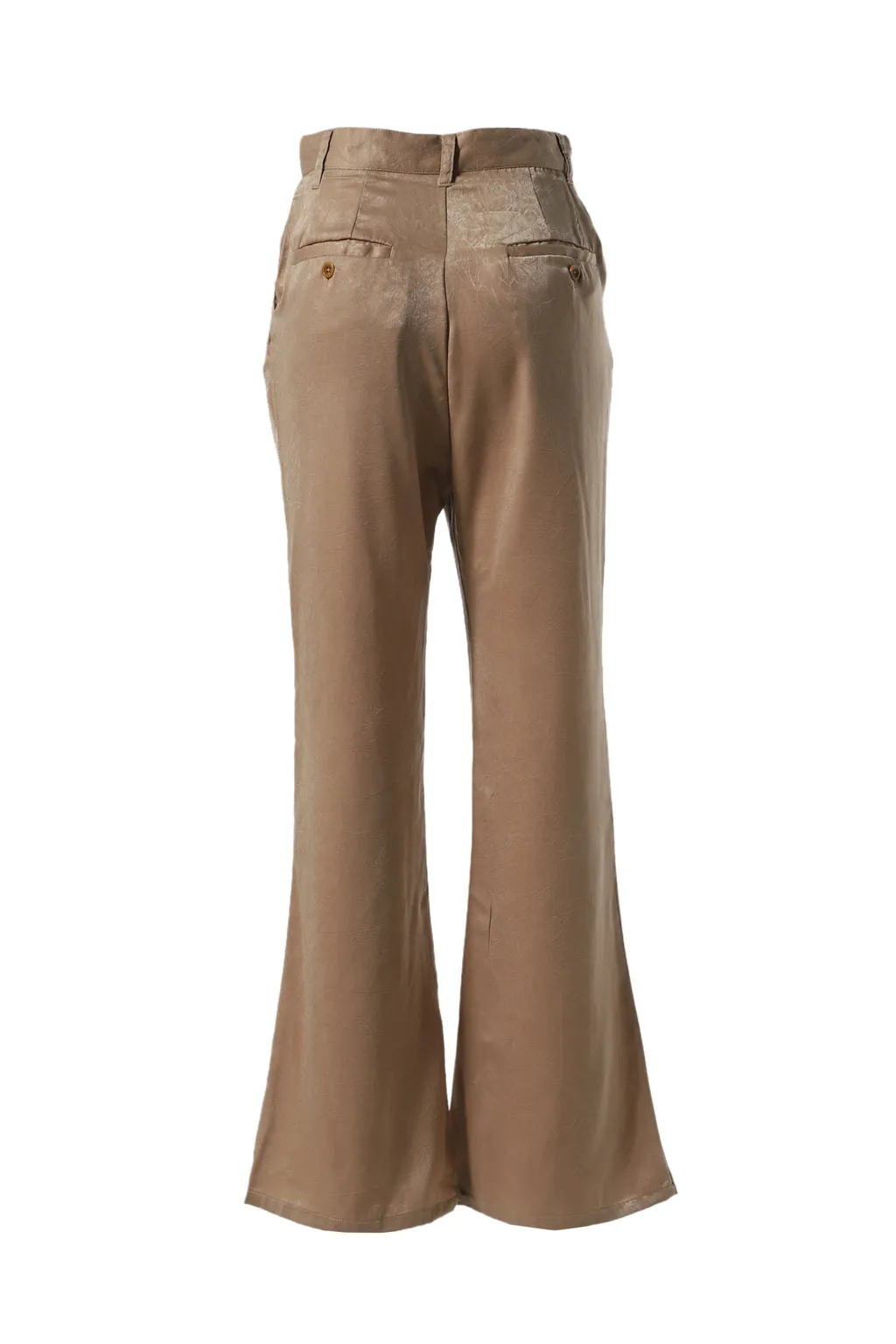 Satin Bell Bottom Pants / Bei