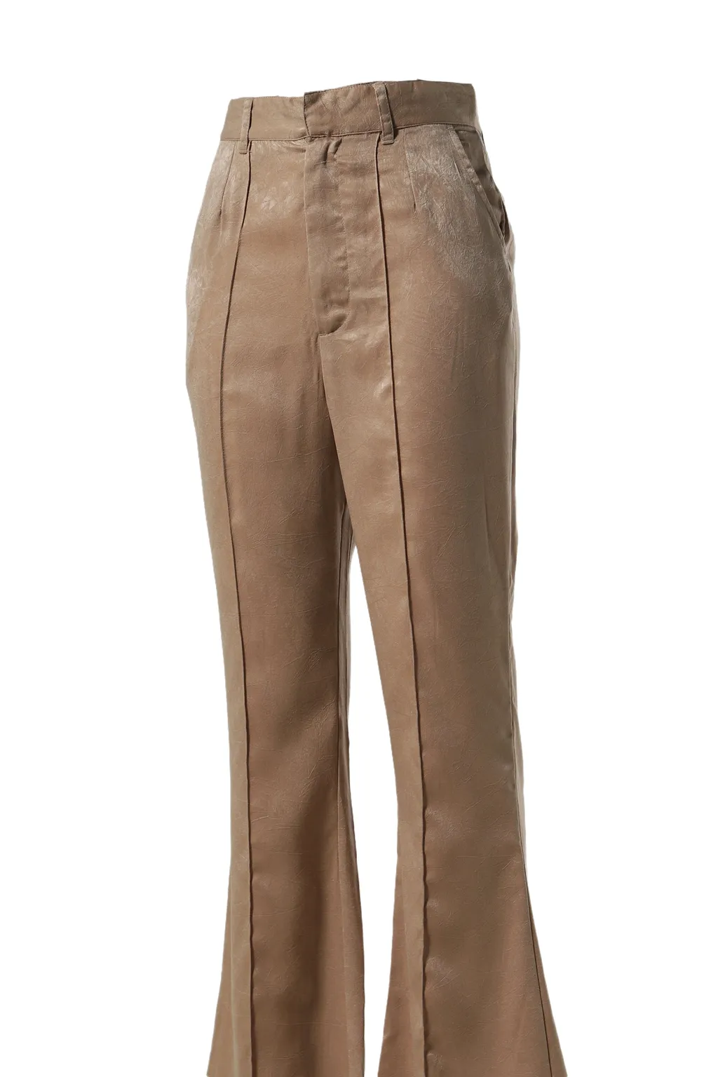 Satin Bell Bottom Pants / Bei