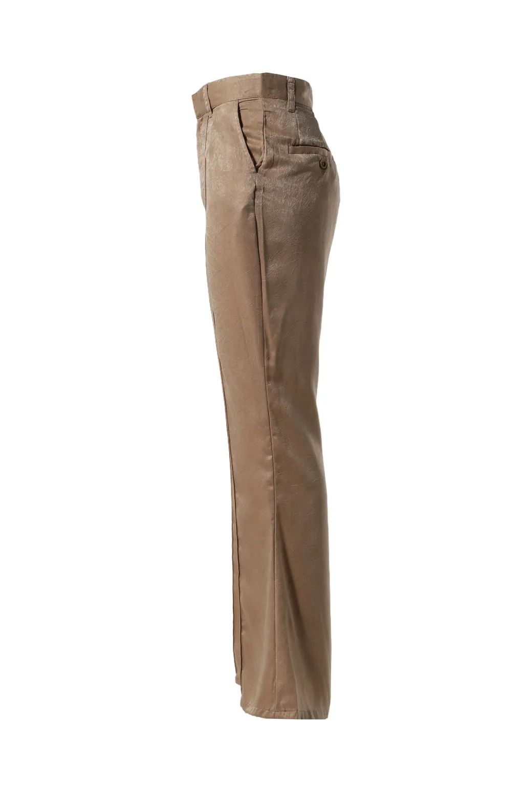 Satin Bell Bottom Pants / Bei