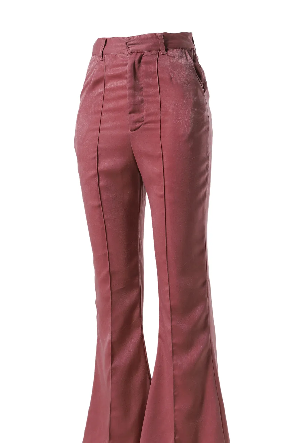 Satin Bell Bottom Pants / Pnk