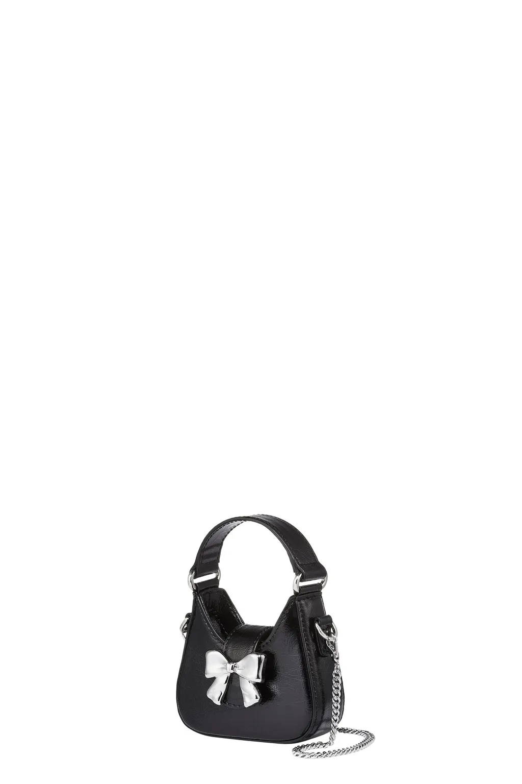 Ribbon Mini Hobo Bag / Black