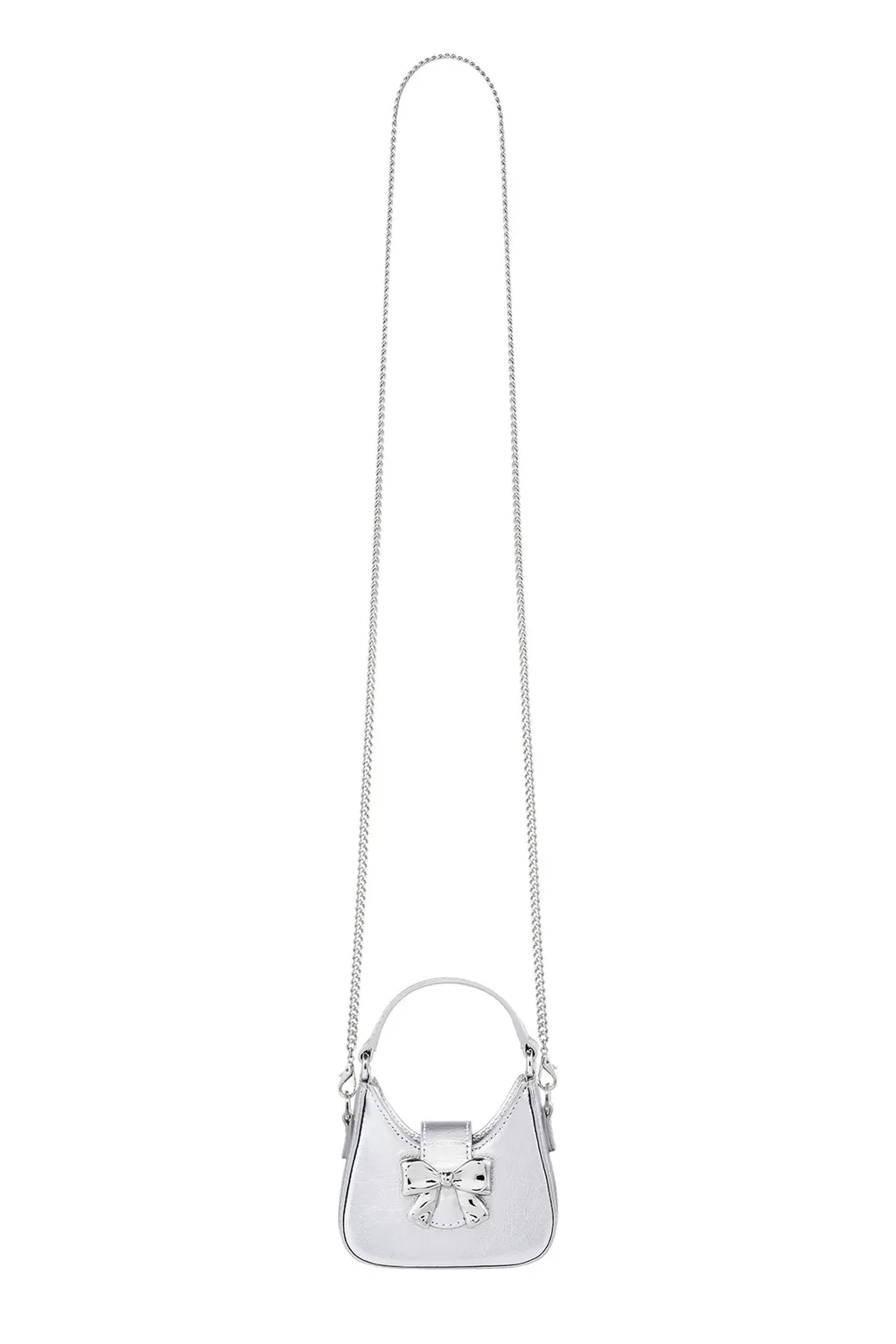 Ribbon Mini Hobo Bag / Sil