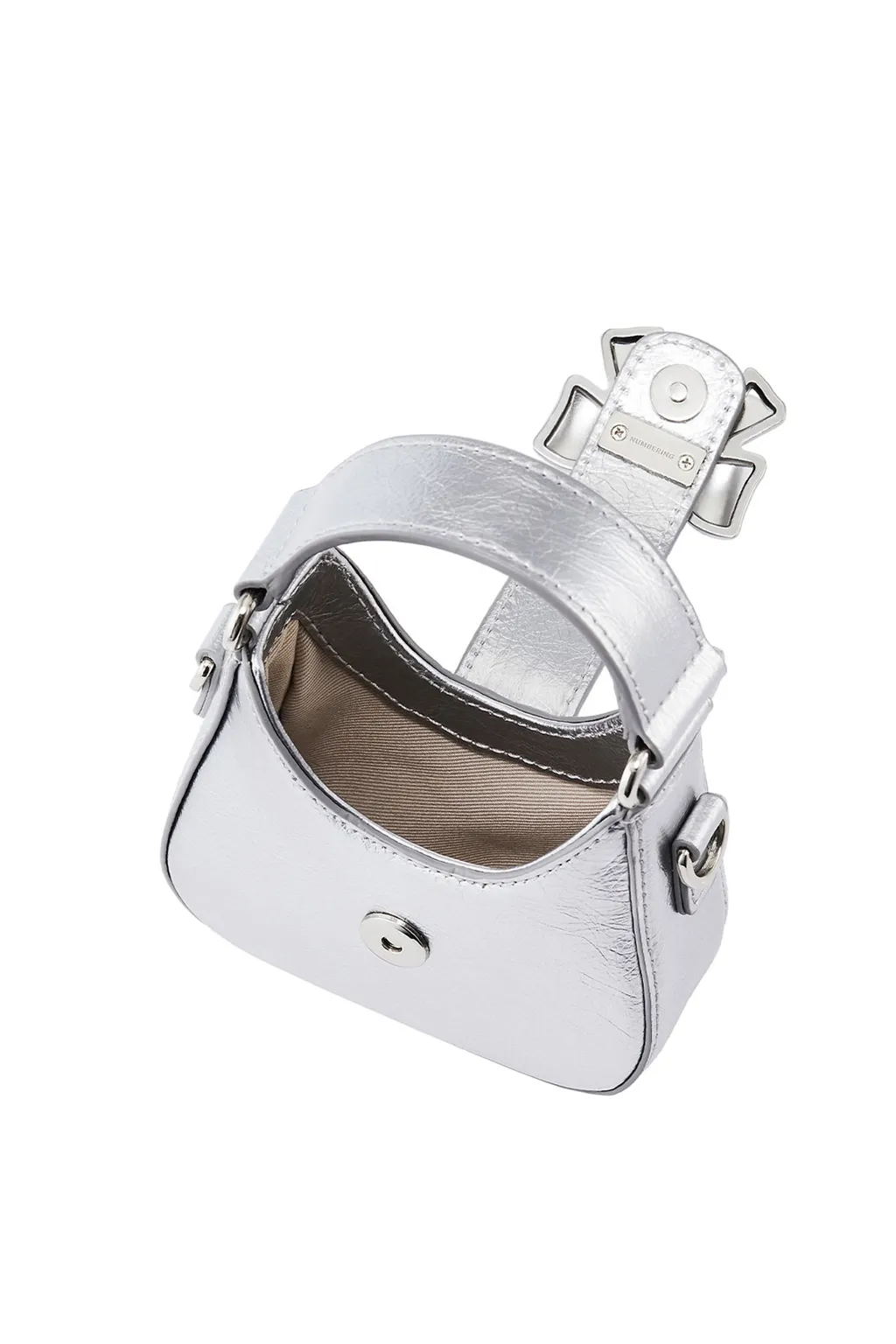 Ribbon Mini Hobo Bag / Sil