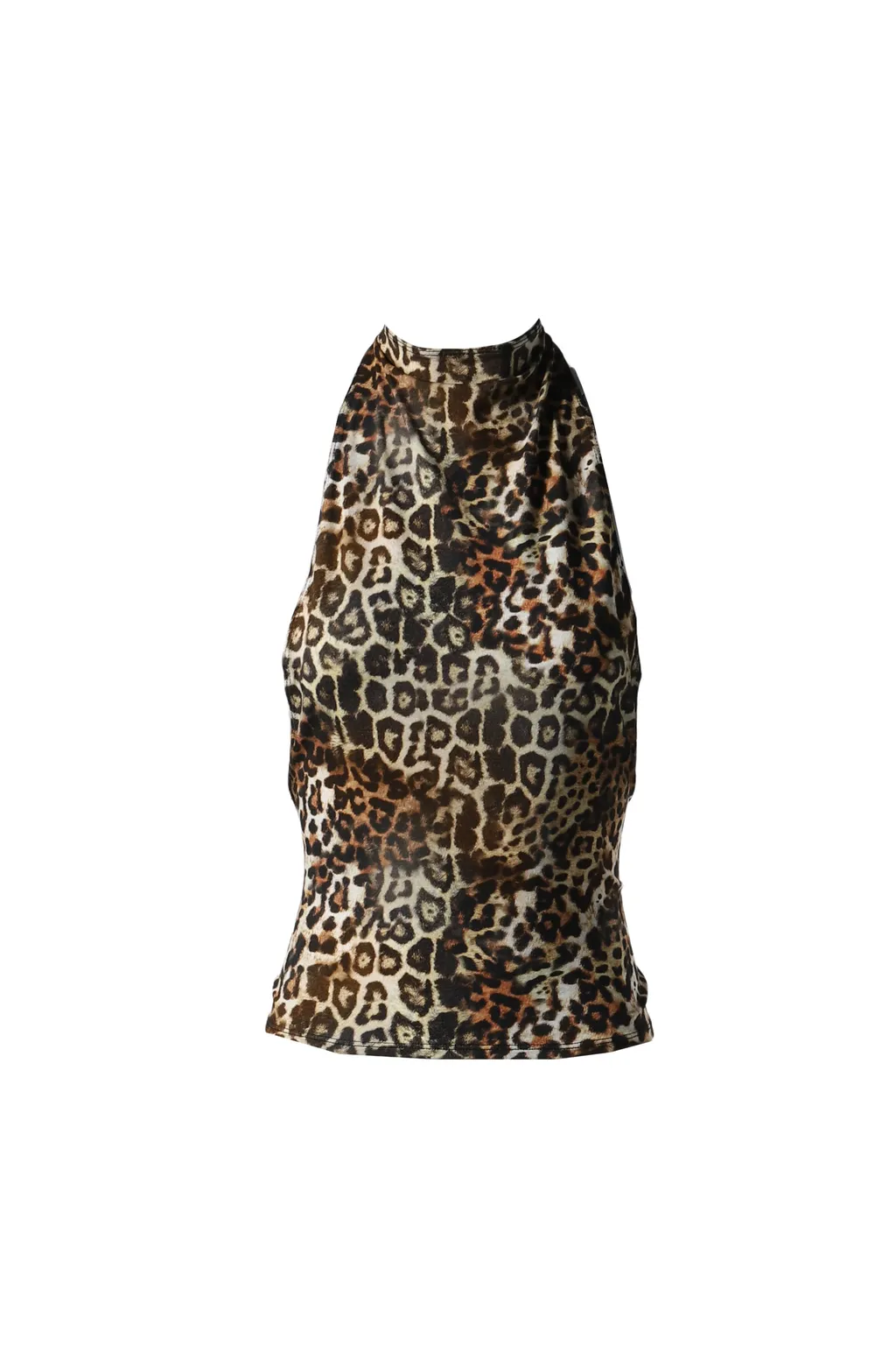 Leopard Zene Backless Top / Leopard