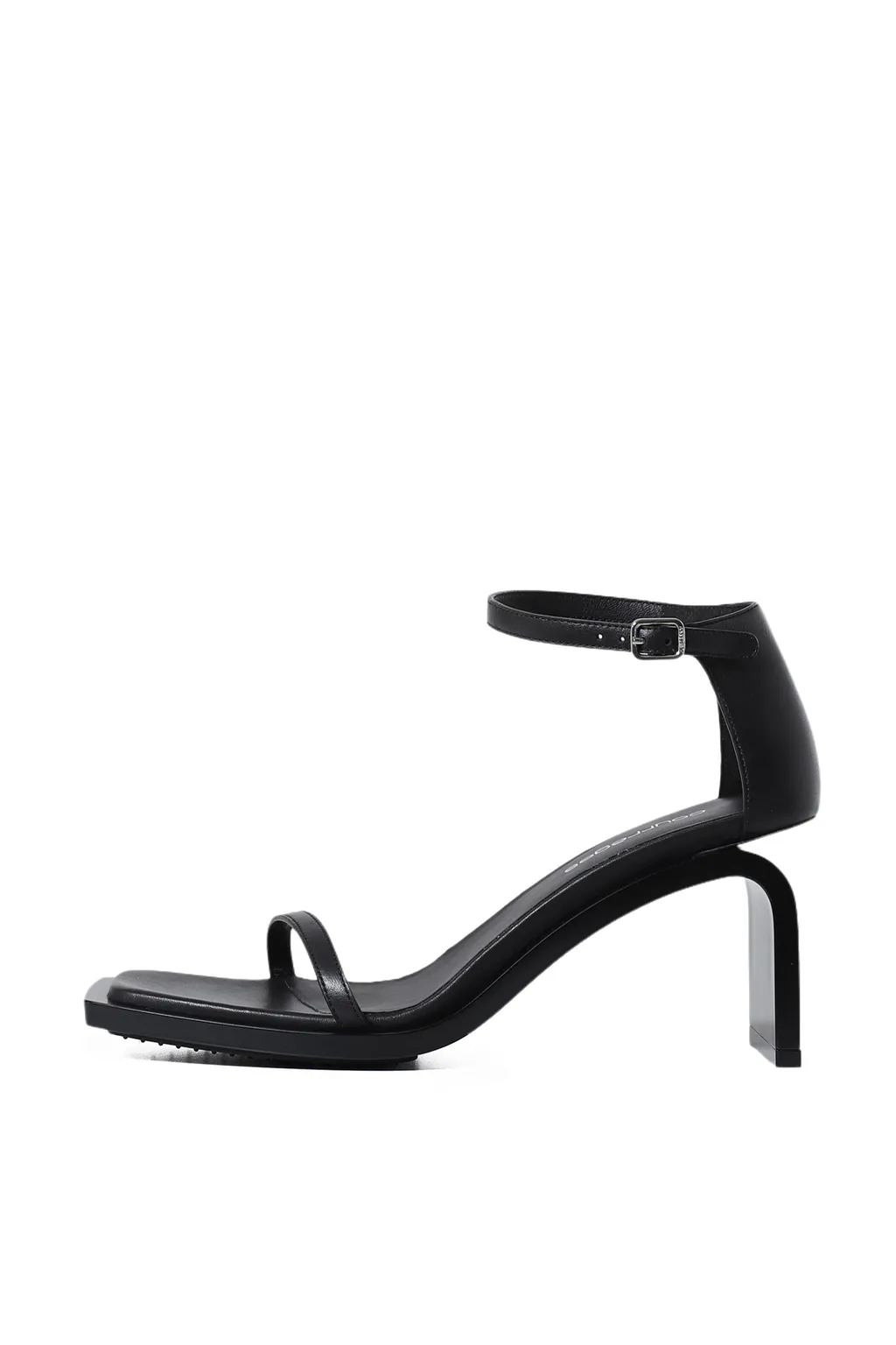 Stream Leather Sandals / Black
