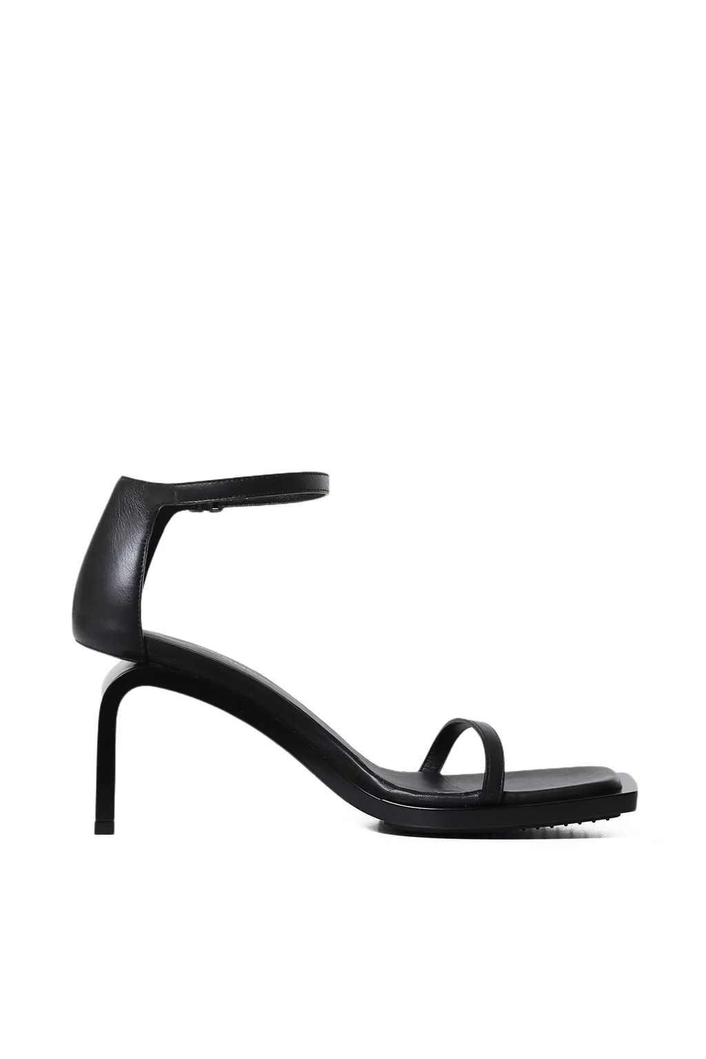 Stream Leather Sandals / Black