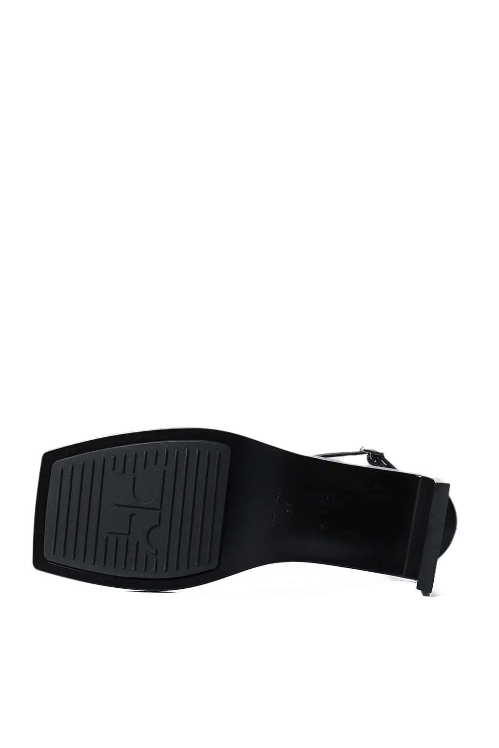 Stream Leather Sandals / Black