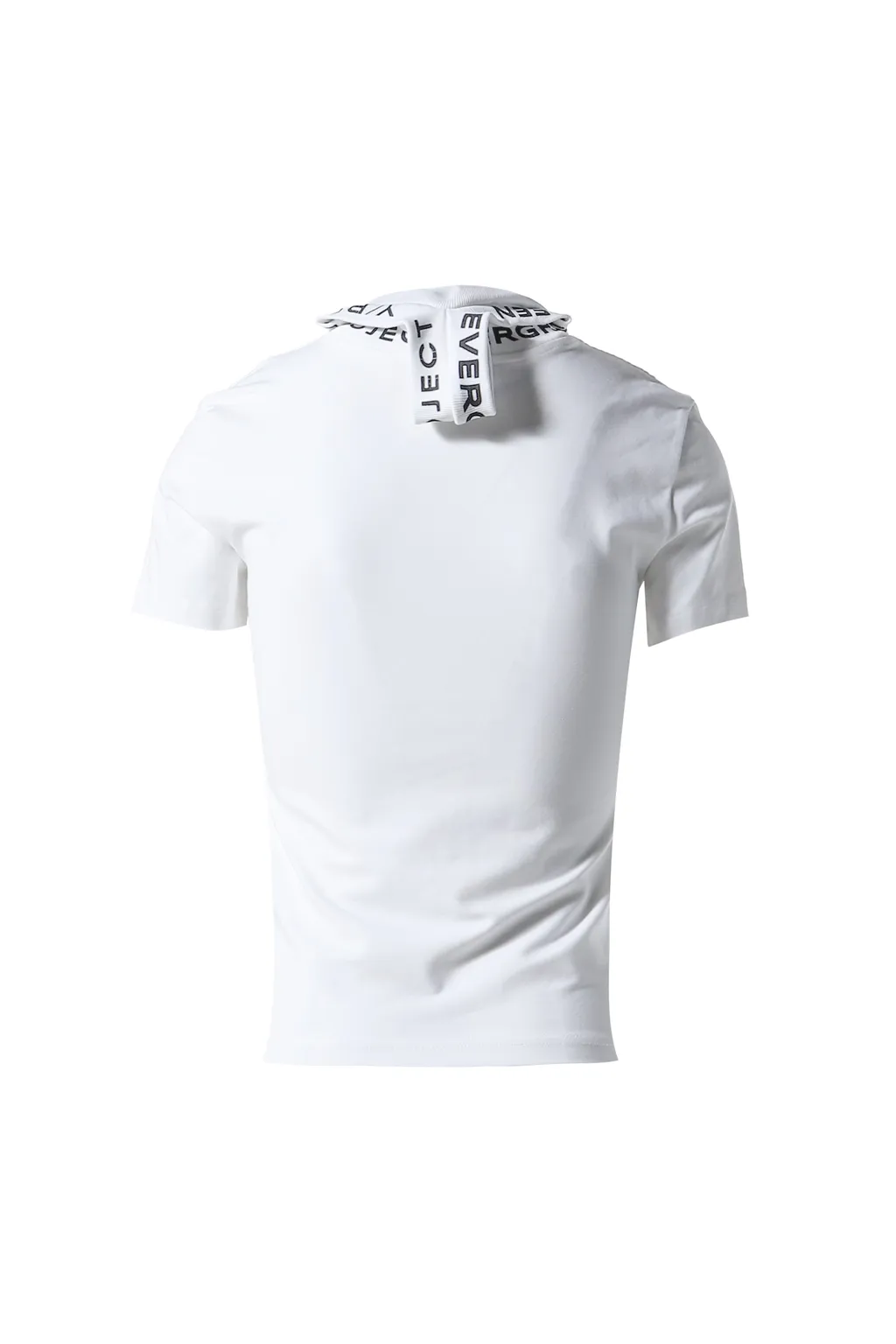 Evergreen Triple Collar Fitted T-Shirt / Wht