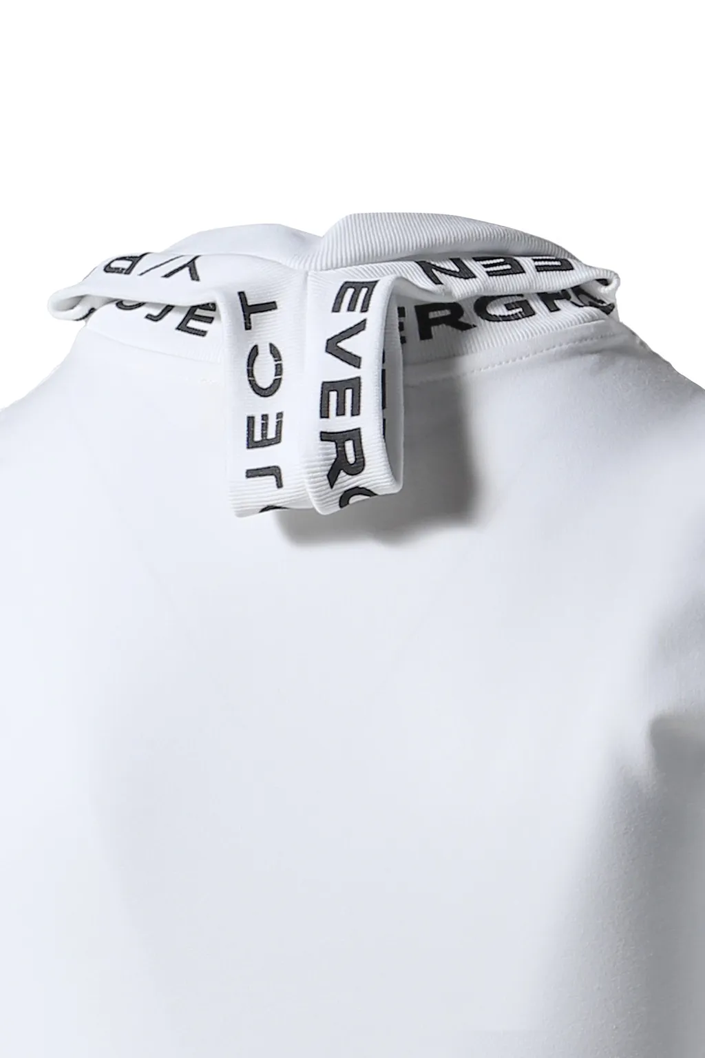 Evergreen Triple Collar Fitted T-Shirt / Wht