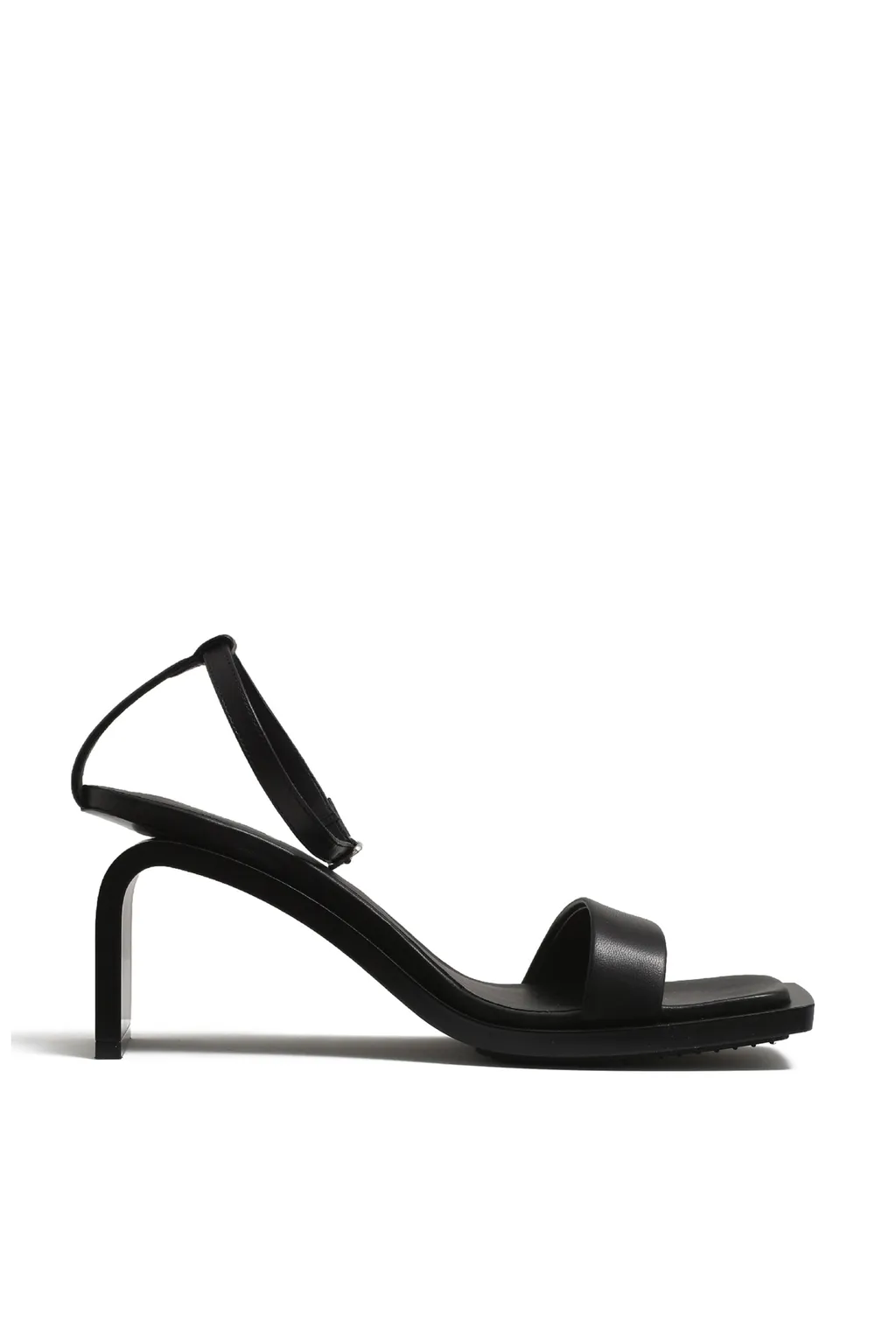 Stream Leather Sandals / Black