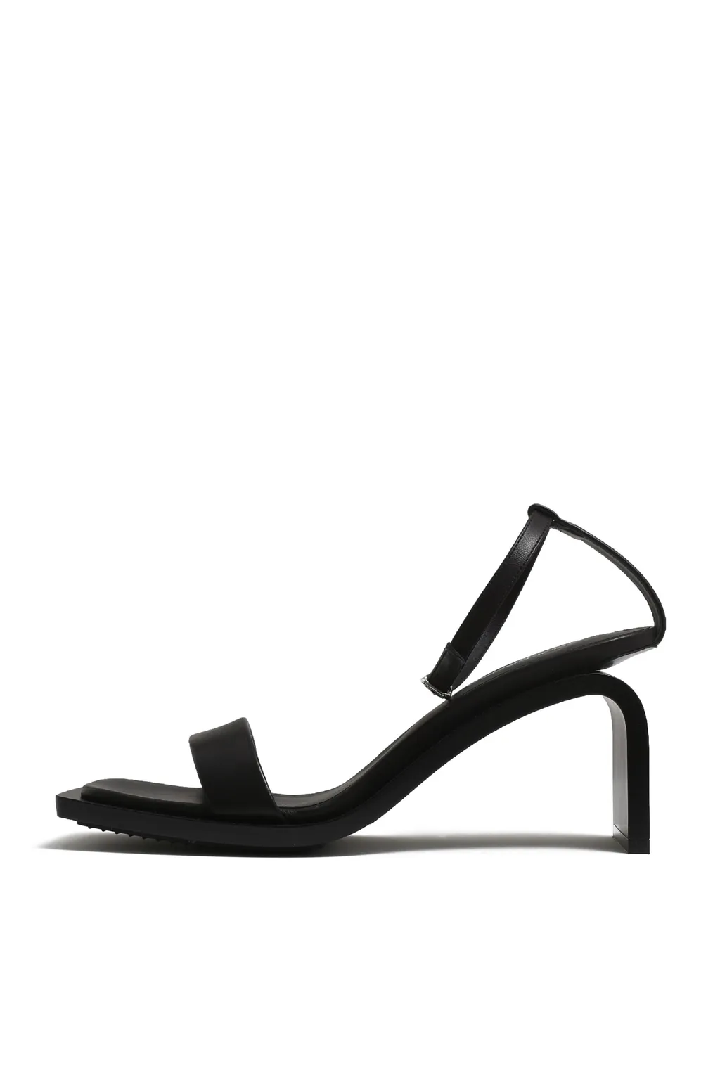 Stream Leather Sandals / Black