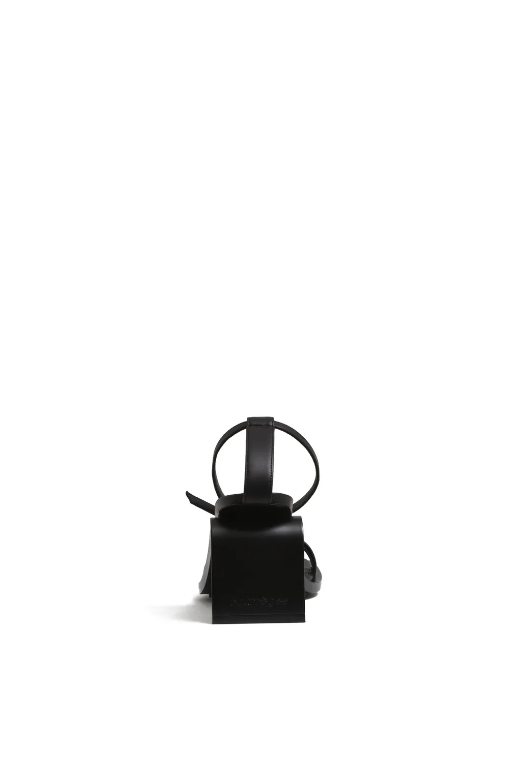 Stream Leather Sandals / Black