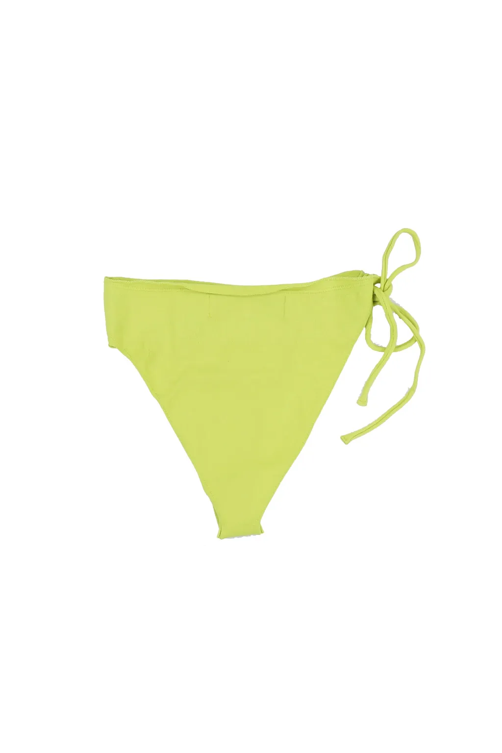 Knit Wrap Bikini Bottom / Lime