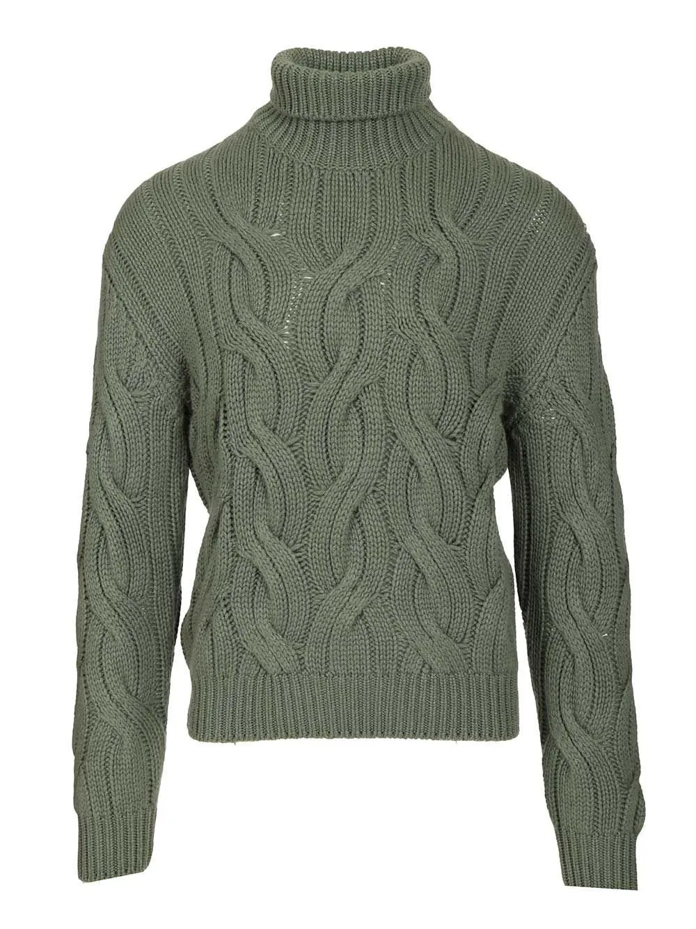 Mauro Ottaviani Cable-Knit Turtleneck Sweater