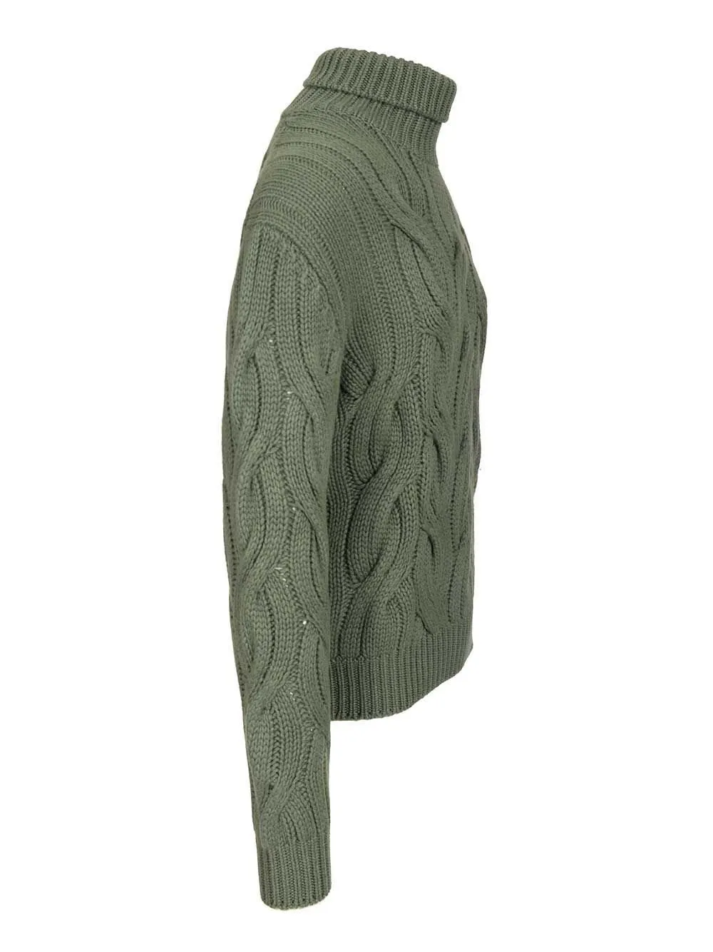 Mauro Ottaviani Cable-Knit Turtleneck Sweater