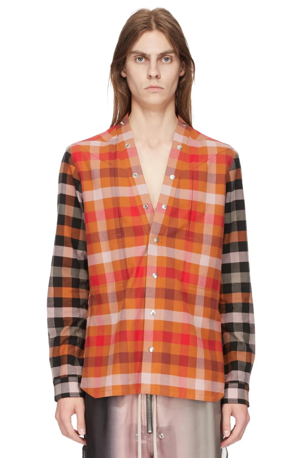 Larry Fogpocket Shirt / Clay Plaid Blk Plaid