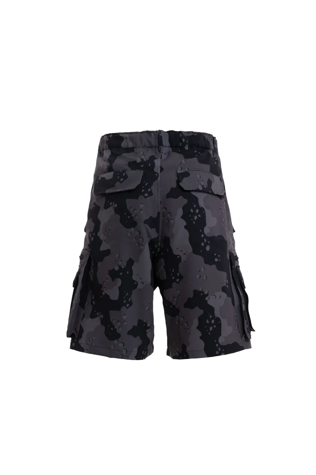Camo Cargo Shorts / Black Camo