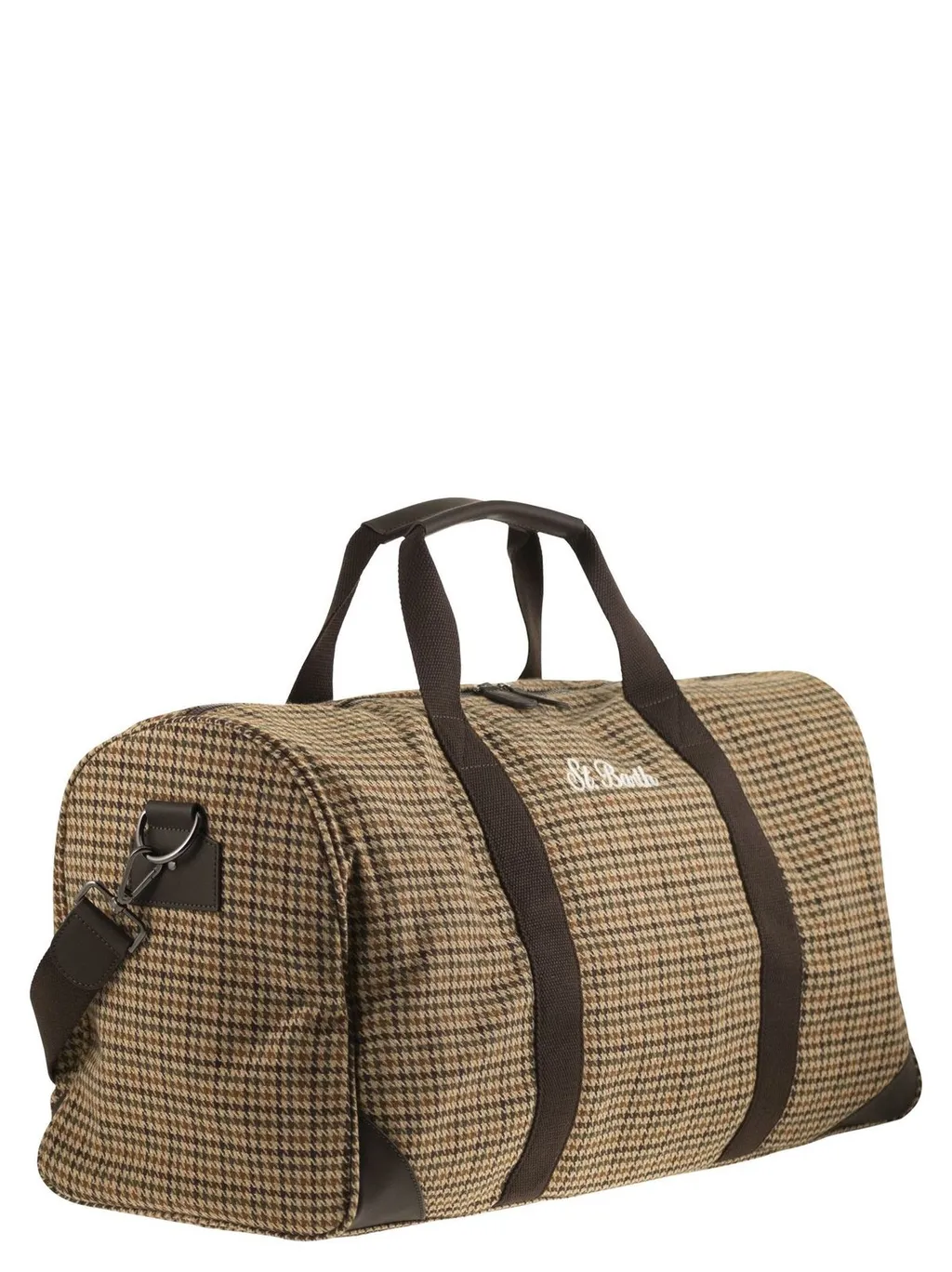 Mc2 Saint Barth Jetleg Herringbone Zipped Travel Bag