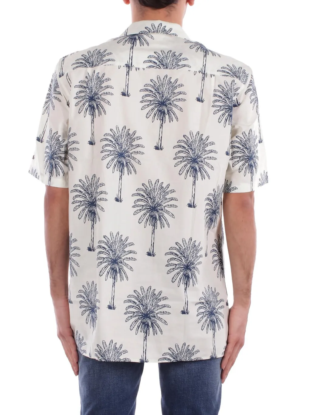 Mc2 Saint Barth Short-Sleeved Tree Printed Shirt
