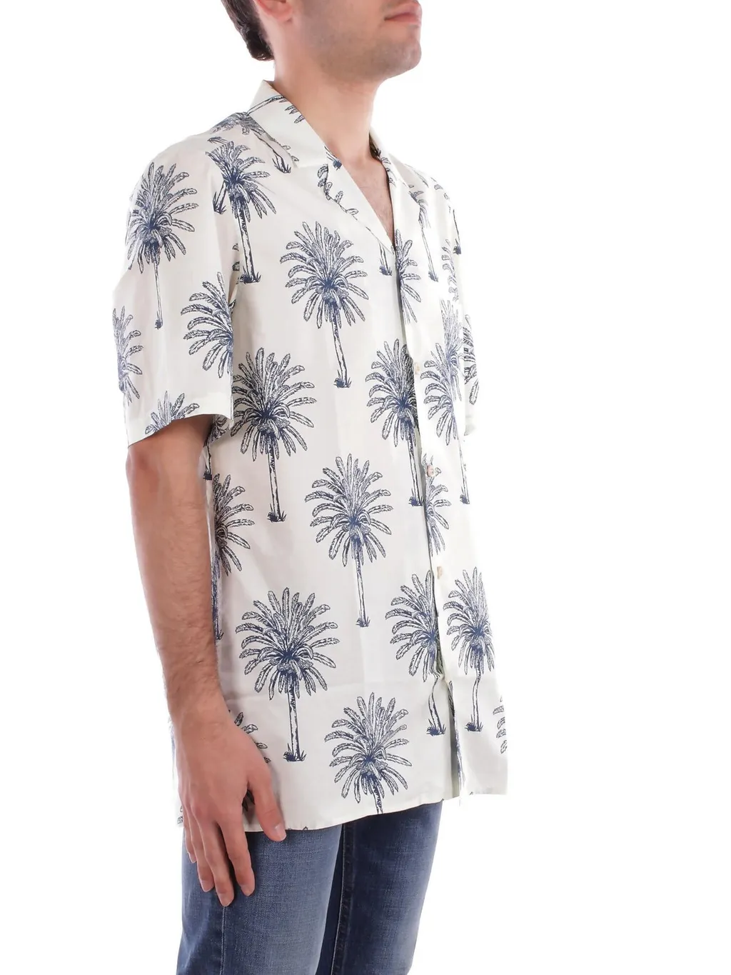 Mc2 Saint Barth Short-Sleeved Tree Printed Shirt