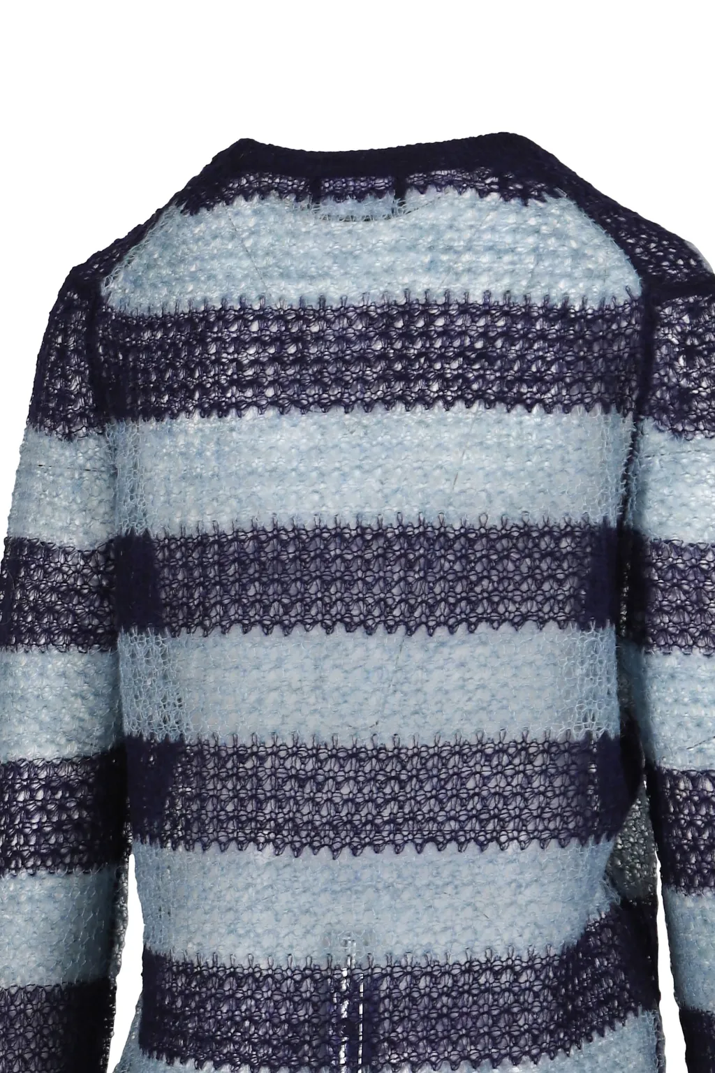 Blue Bold Punk Stripe Knit Top / Blu