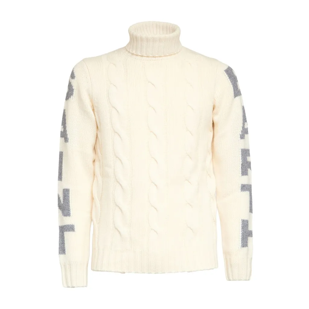 Mc2 Saint Barth Turtleneck Braided Sweater