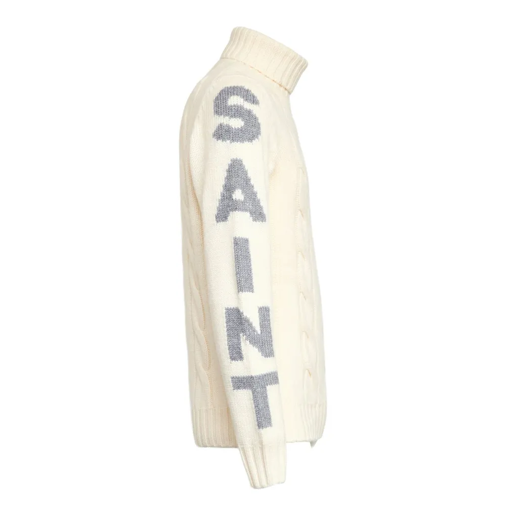 Mc2 Saint Barth Turtleneck Braided Sweater