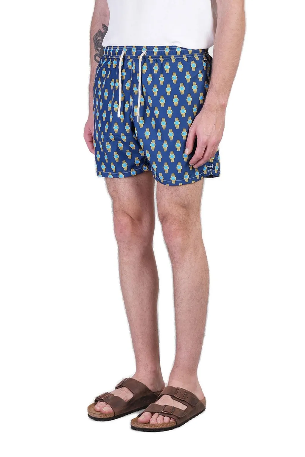Mc2 Saint Barth Watch Print Lighting Swim Shorts