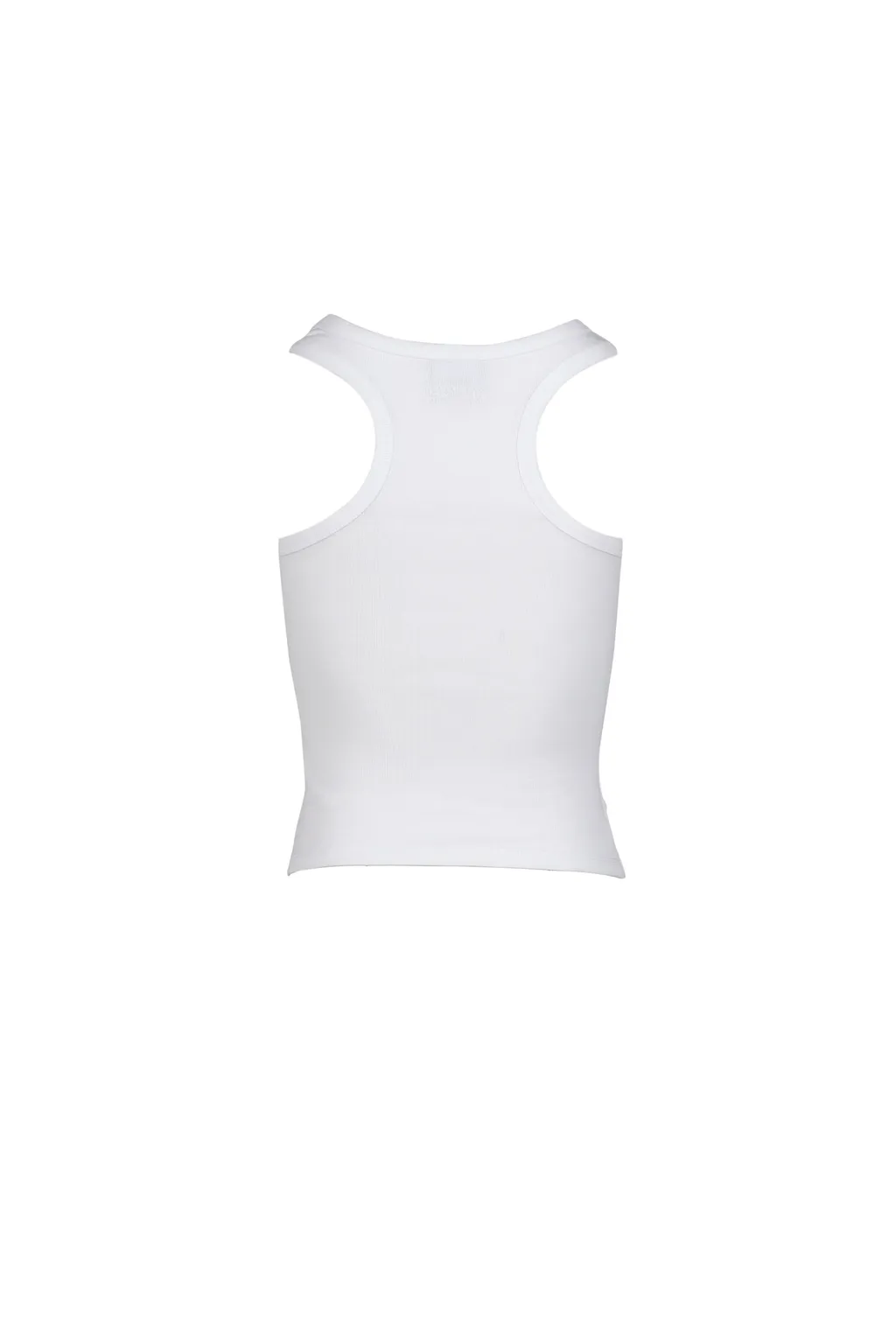 Crystal Biker Cross Tanktop / Wht