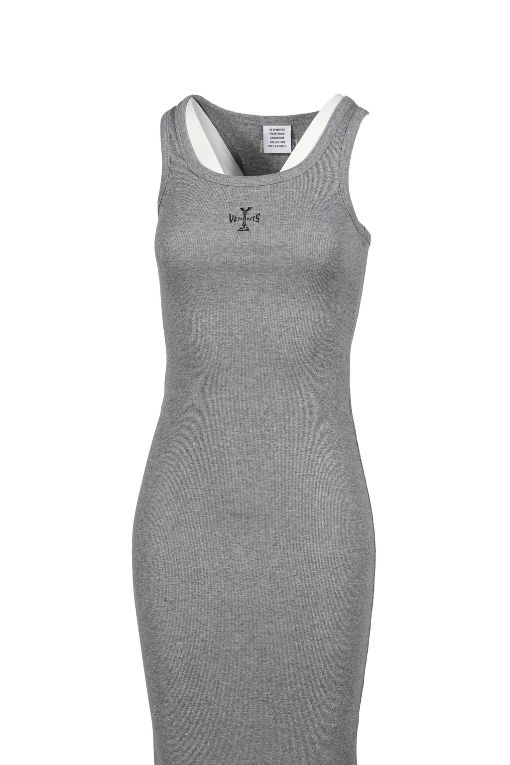 Cross Logo Tanktop Dress / Gry Melange