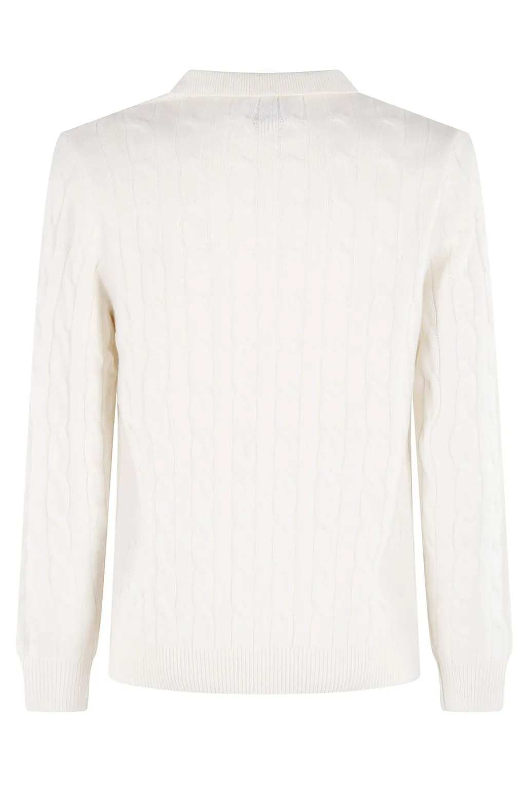 Mc2 Saint Barth Downing Braid Polo Sweater