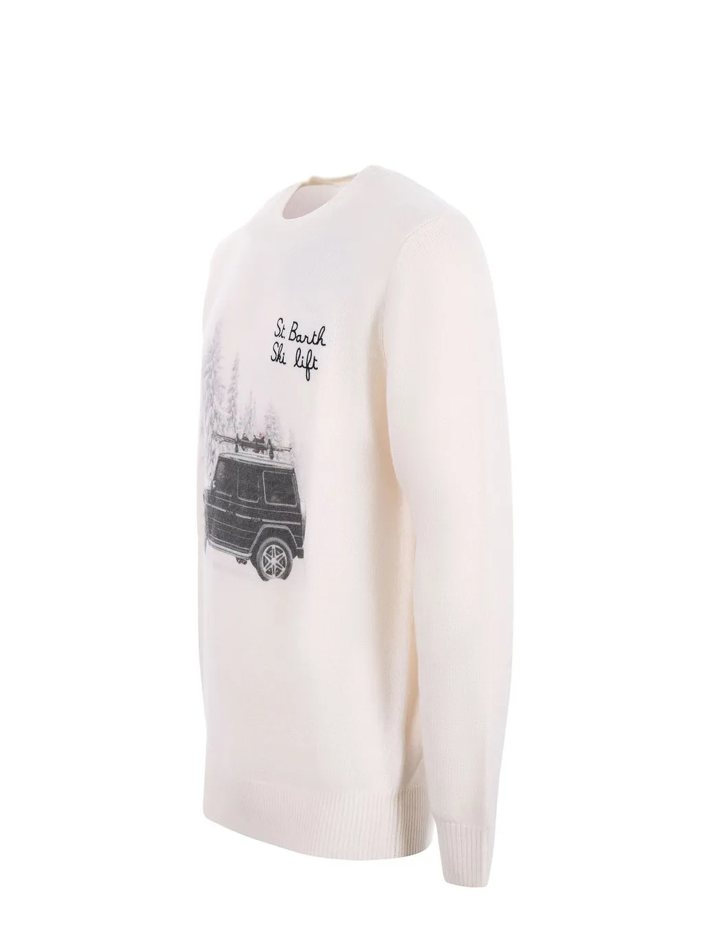 Mc2 Saint Barth Heron Print Sweater