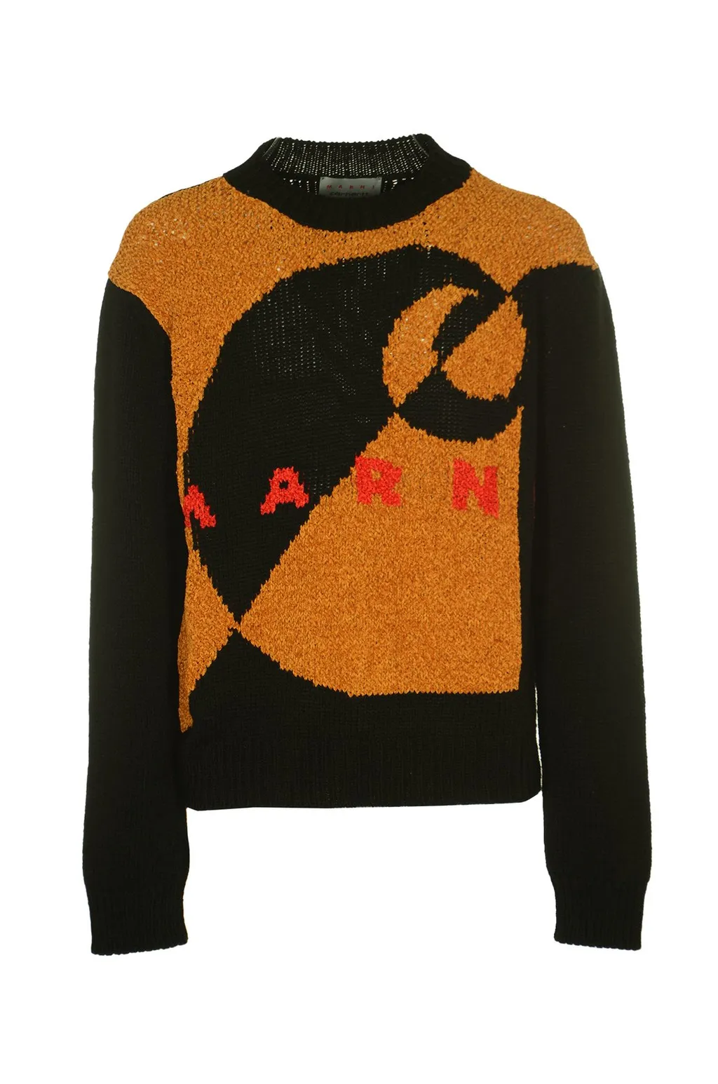 Marni X Carhartt Logo Intarsia-Knitted Crewneck Jumper
