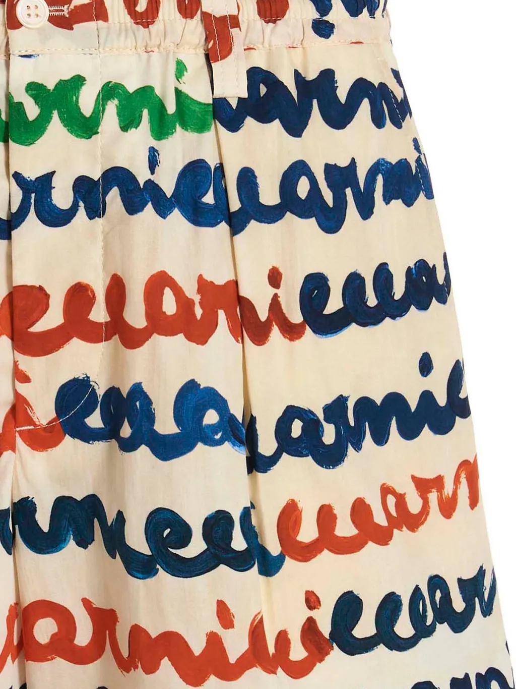Marni Handwriting Printed Poplin Shorts