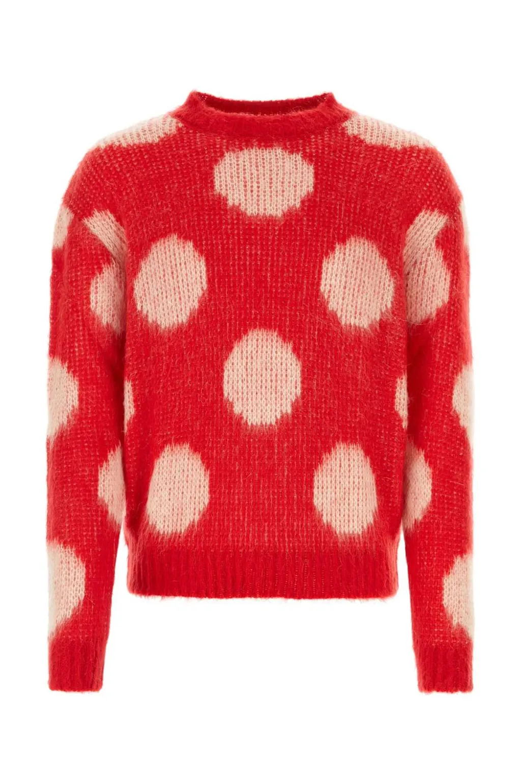 Marni Polka-Dot Knitted Crewneck Jumper
