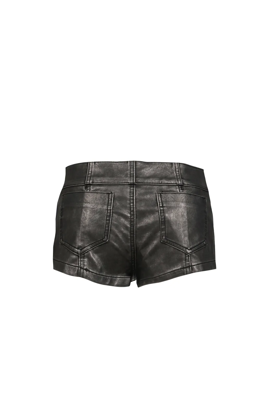 Pu Military Hotpants / Blk