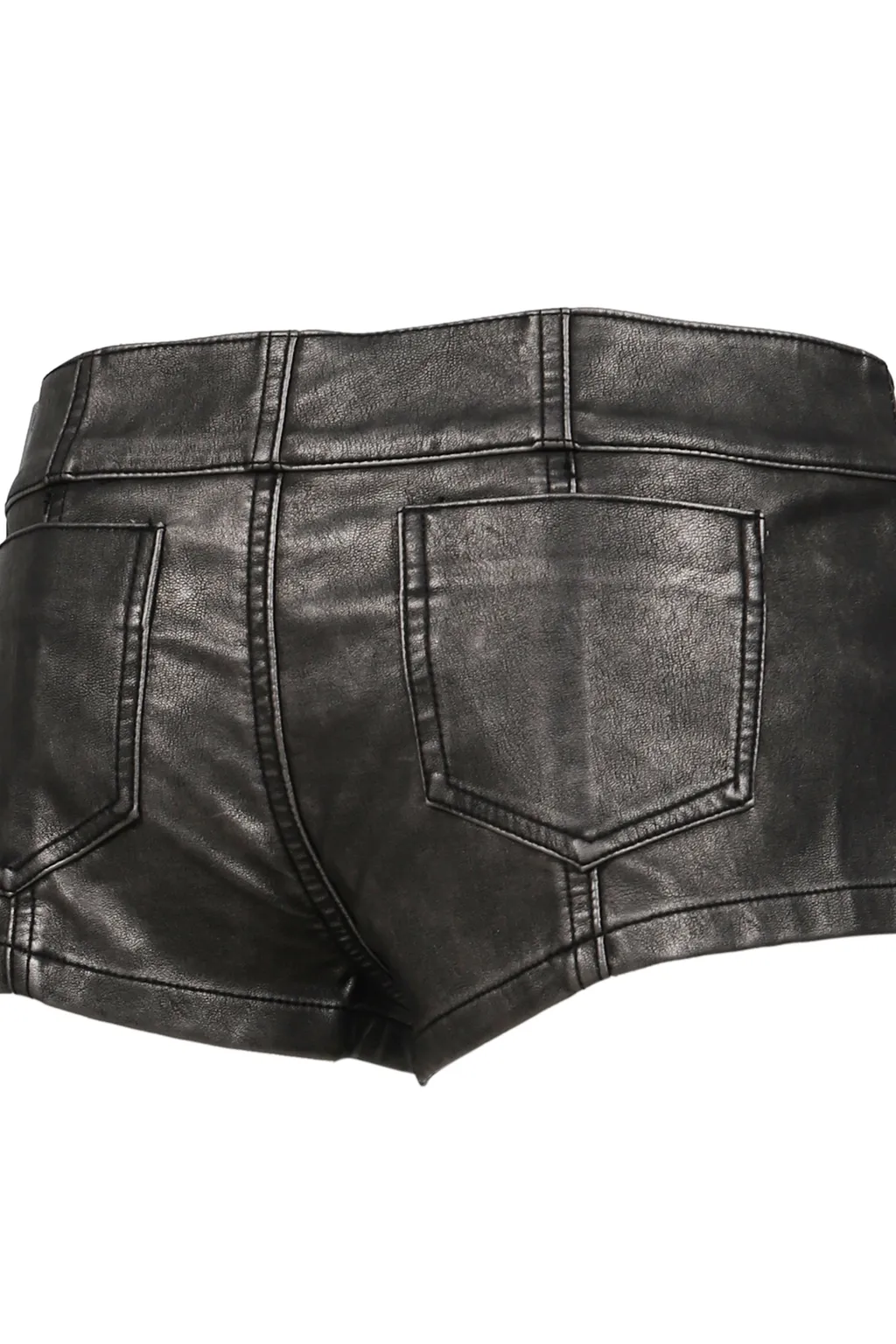 Pu Military Hotpants / Blk