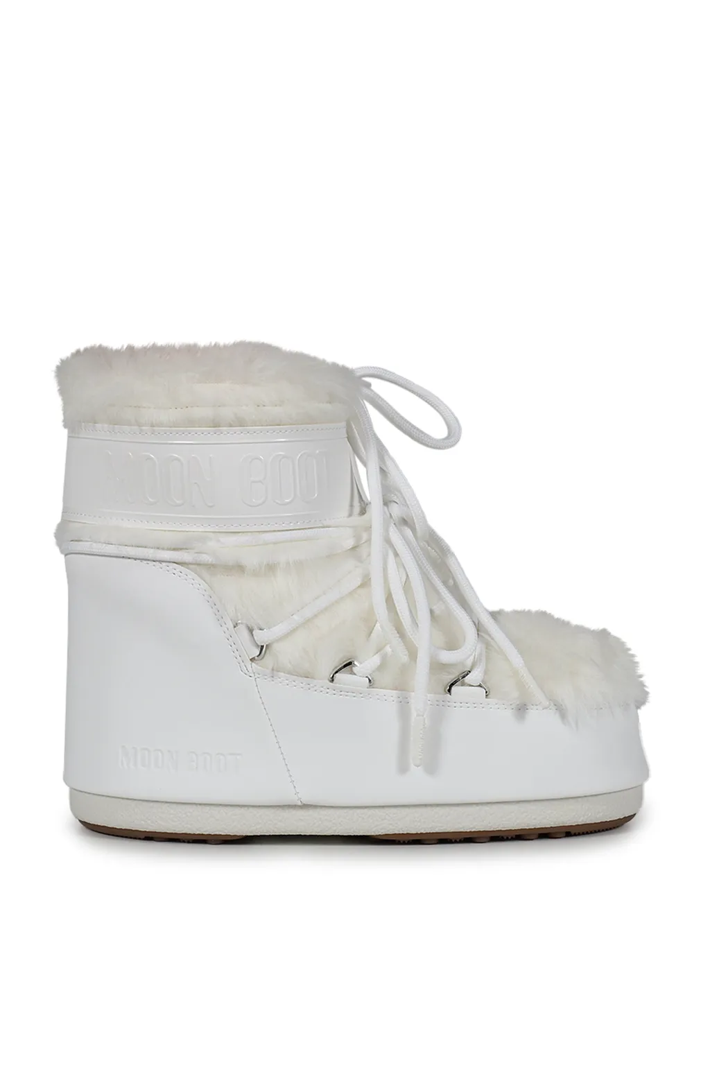 Mb Icon Low Faux Fur / Optical Wht
