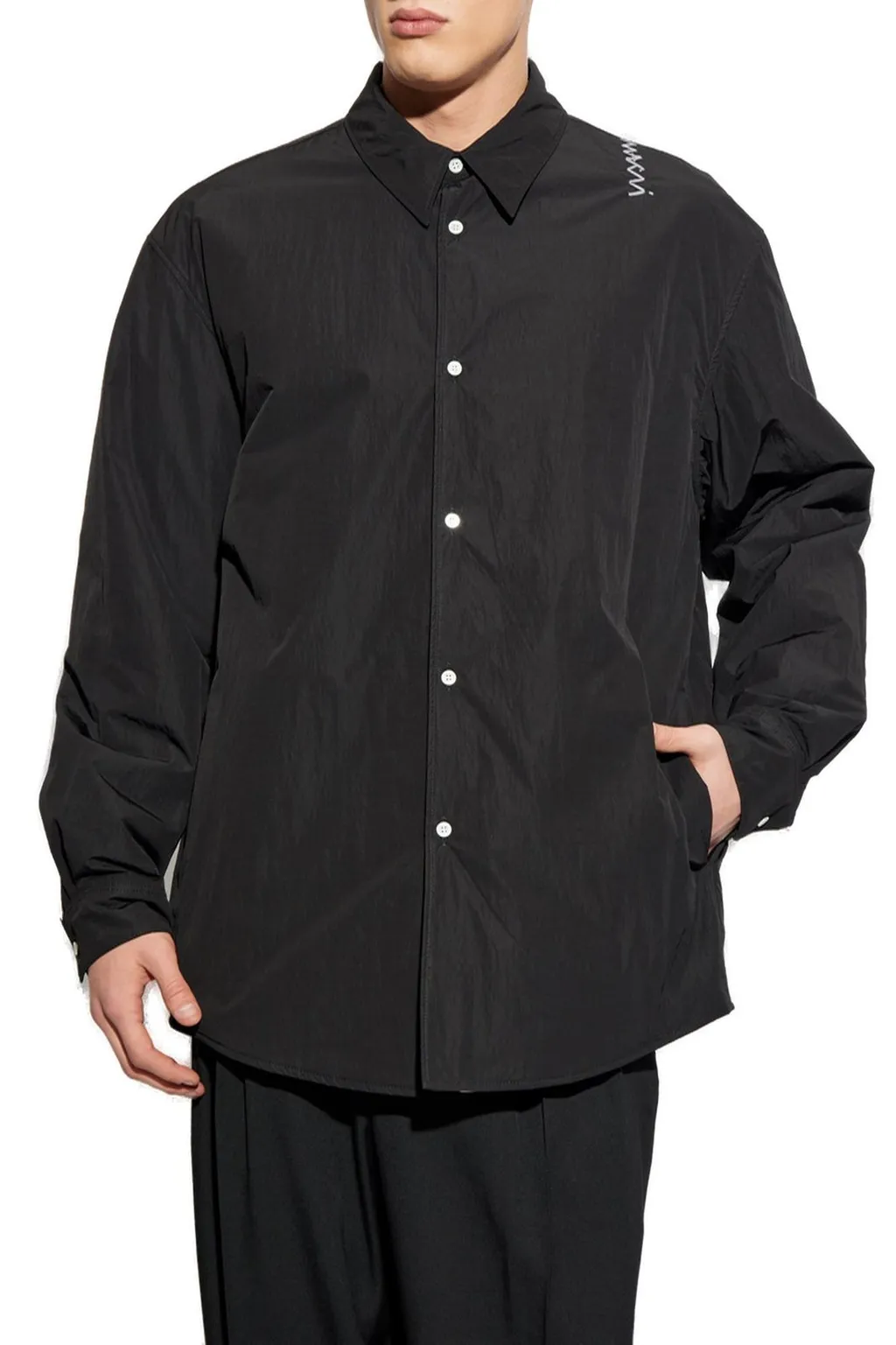 Marni Logo Embroidered Buttoned Shirt