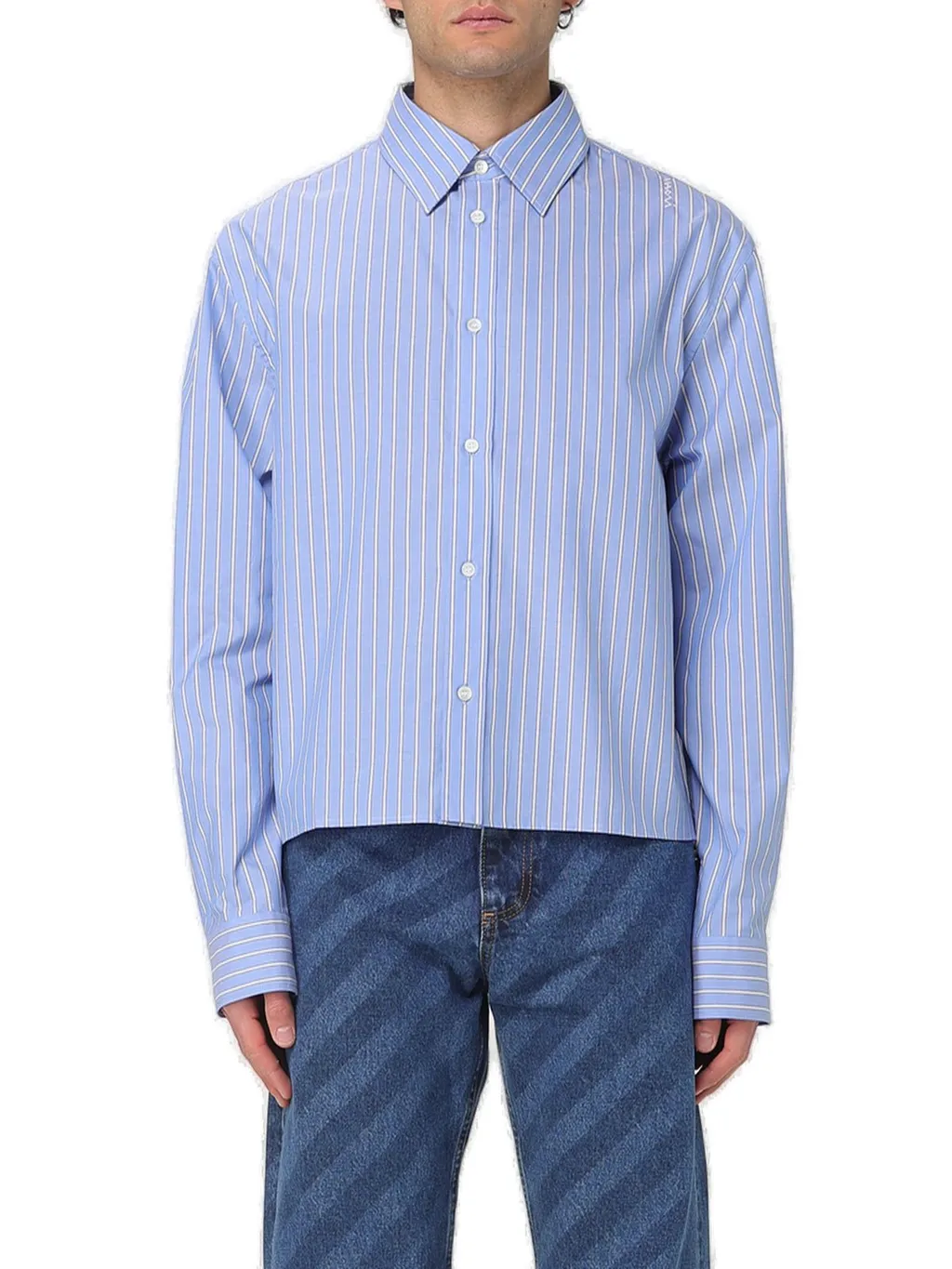 Marni Long-Sleeved Striped Shirt