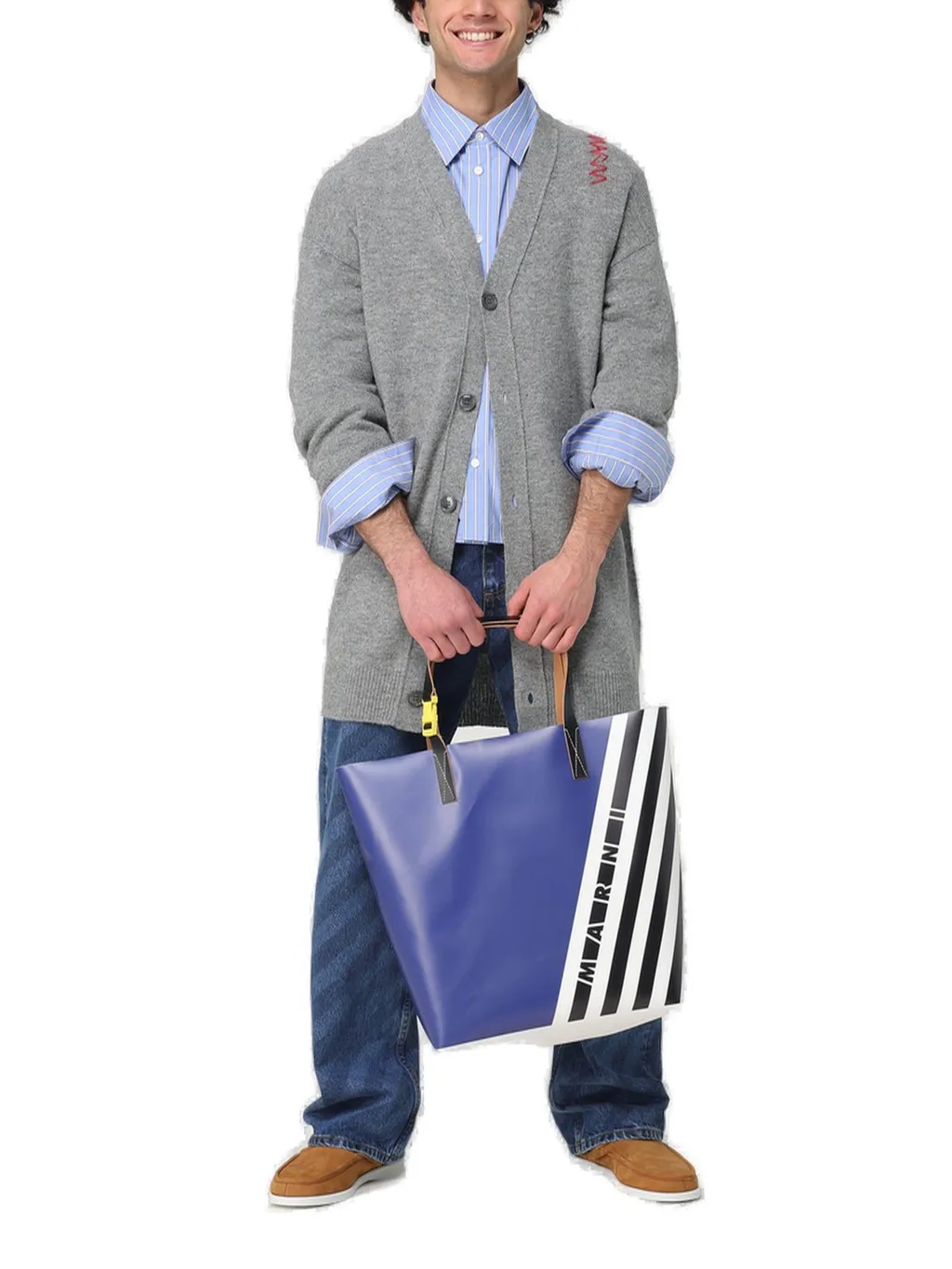 Marni Long-Sleeved Striped Shirt
