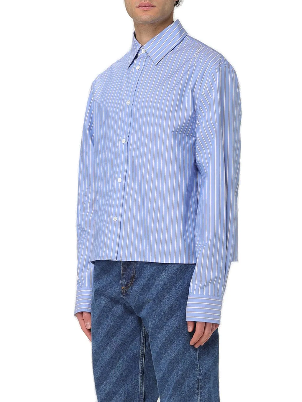 Marni Long-Sleeved Striped Shirt