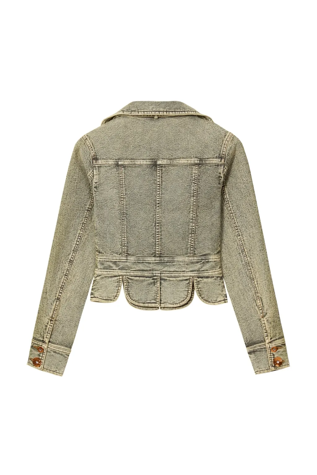 Tie-Dye Denim Jacket / Olv Grn