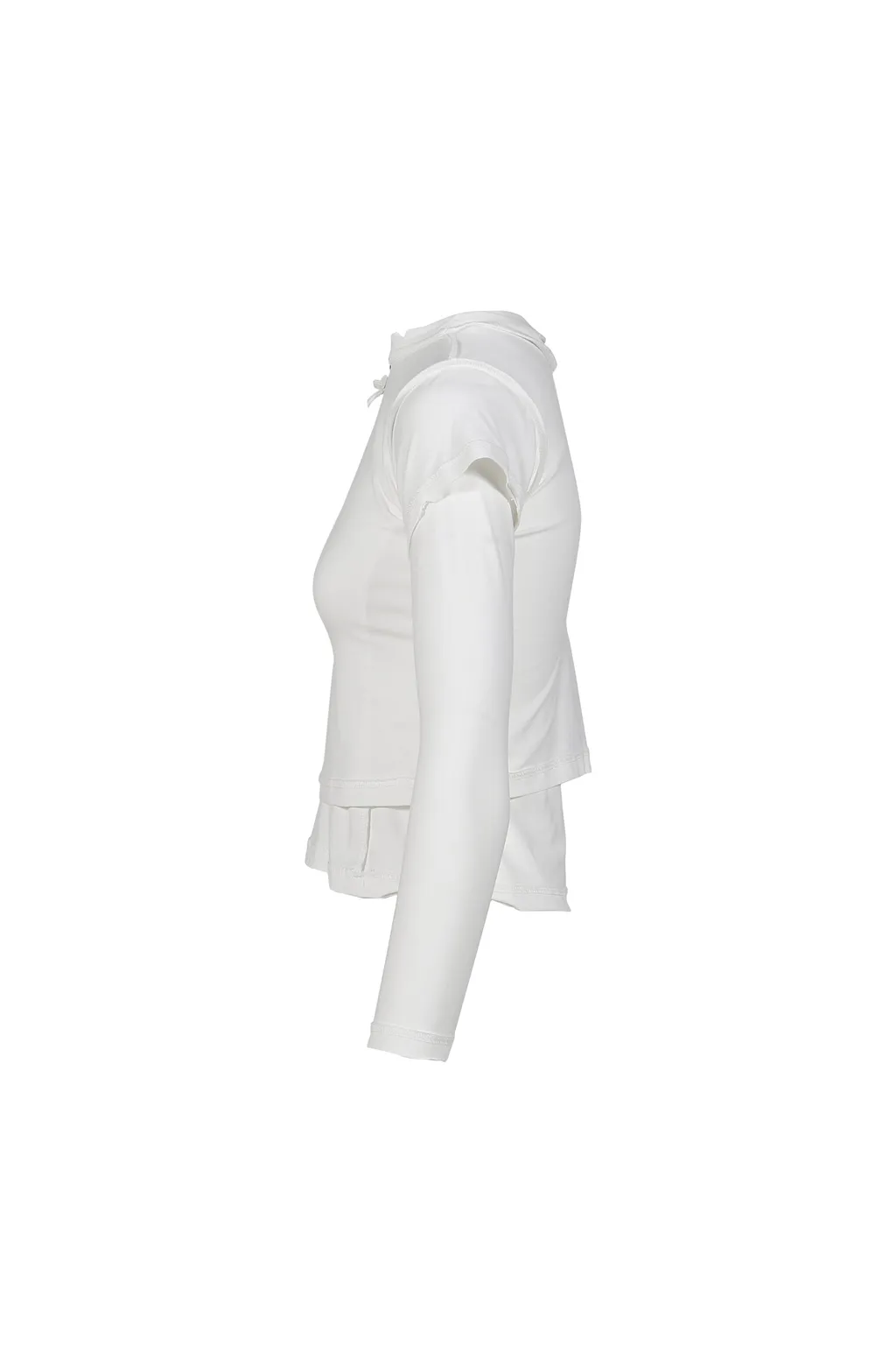 Cotton Double Ls T-Shirts / Wht