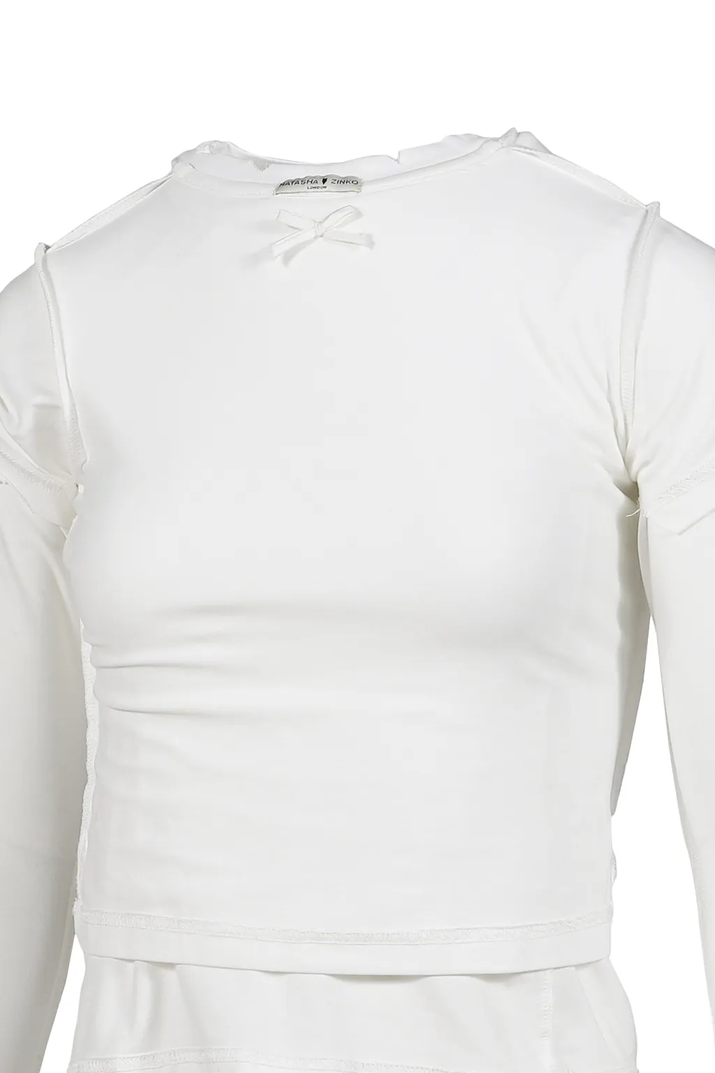 Cotton Double Ls T-Shirts / Wht