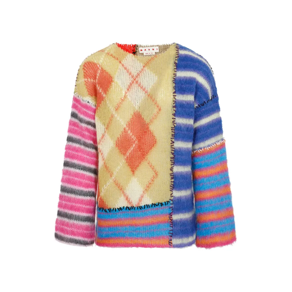Marni Patchwork Knitted Jumper