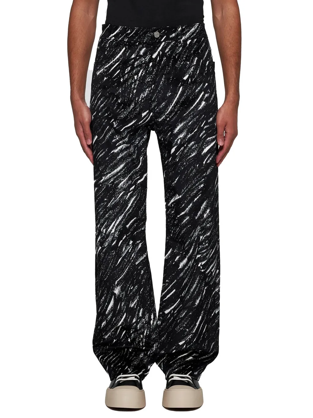 Marni Crayon Printed Wide-Leg Jeans