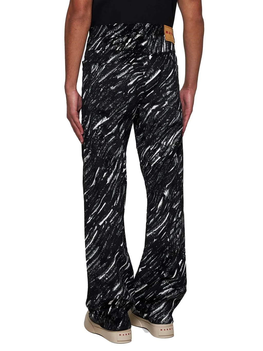 Marni Crayon Printed Wide-Leg Jeans