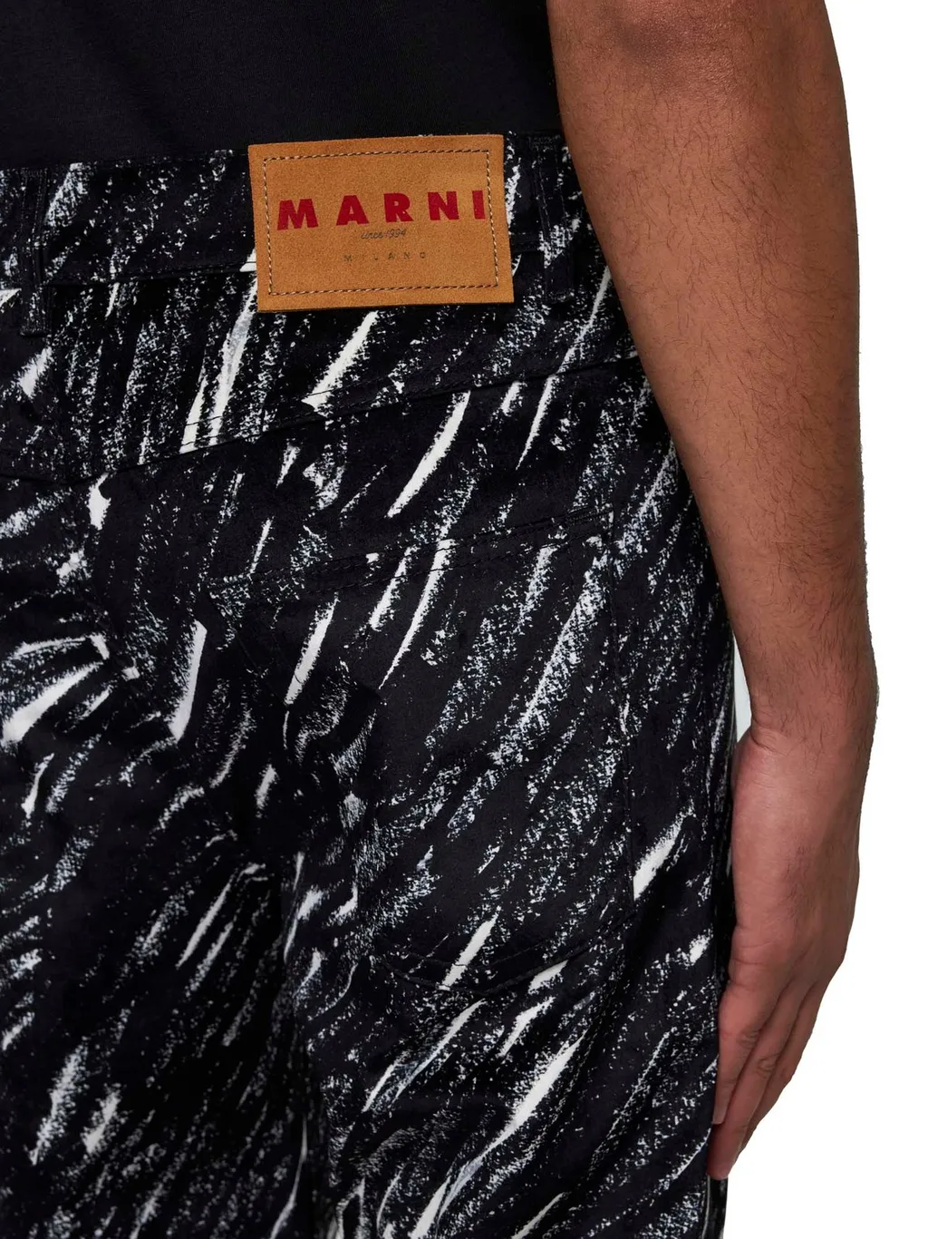 Marni Crayon Printed Wide-Leg Jeans